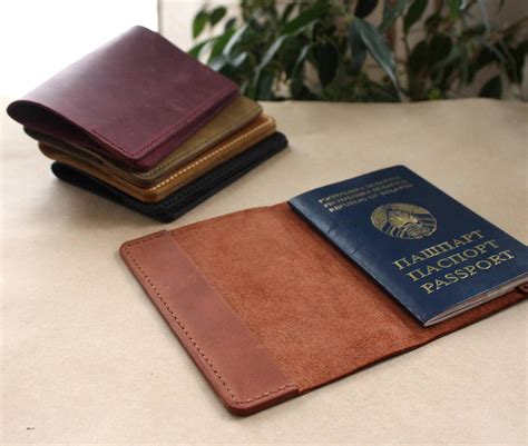 genuine leather passport cover